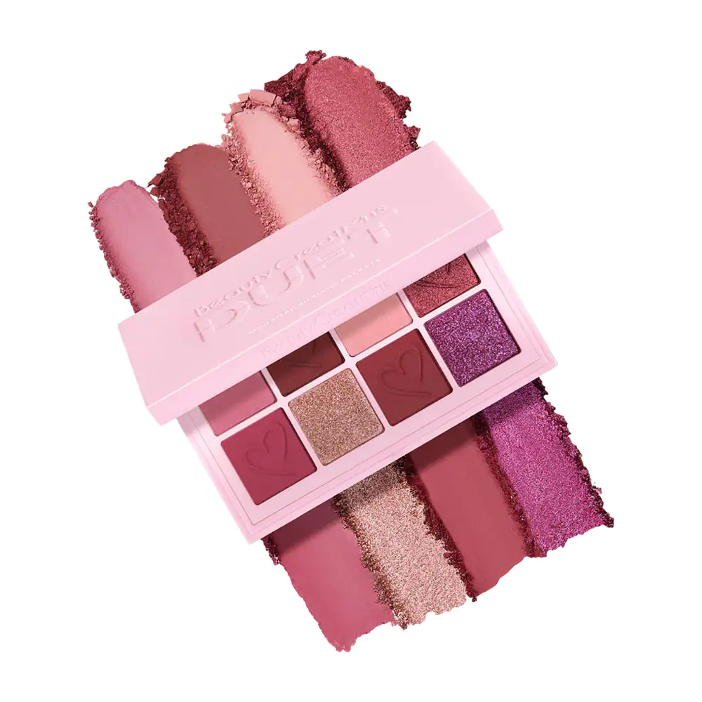 1pza mini paleta de sombras rectangular con 8 tonos diferentes + espejo, 6.25g, tono 5