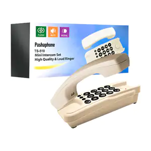 Teléfono alámbrico de casa pashaphone con teclas numéricas grande / t…