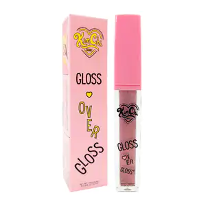 1pza brillo labial kimchi chic, gloss con glitter en tono aurora, 3.5…