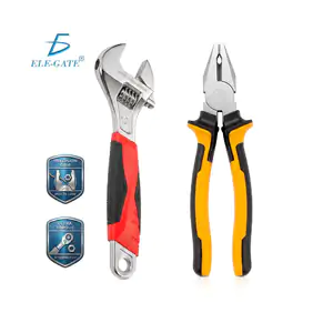 Set de pinza mecánica y llave perica, color naranja con negro / herm.…