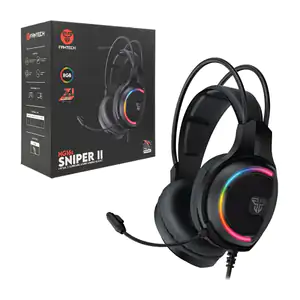 Auriculares gamer sniper fantech, sonido 7.1 media, luces rgb y reduc…