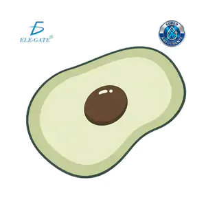 Tapete absorbente 40x60cm con forma de aguacate, secado rápido para b…