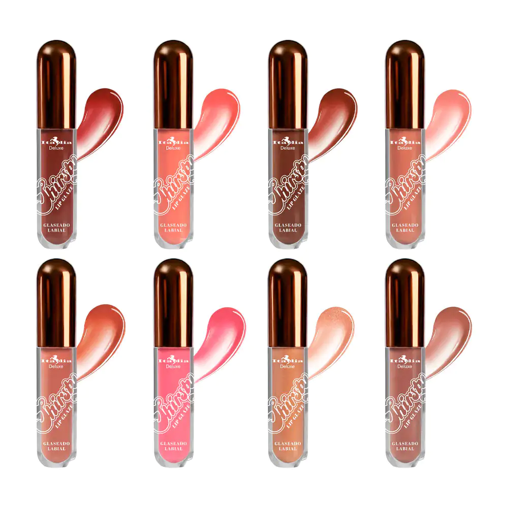 Brillo labial italia deluxe thirsty con  efecto glaseado, 12ml, varie…