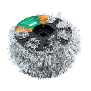 Rollo de escarcha decorativa 50m en color plata metalico / j1917