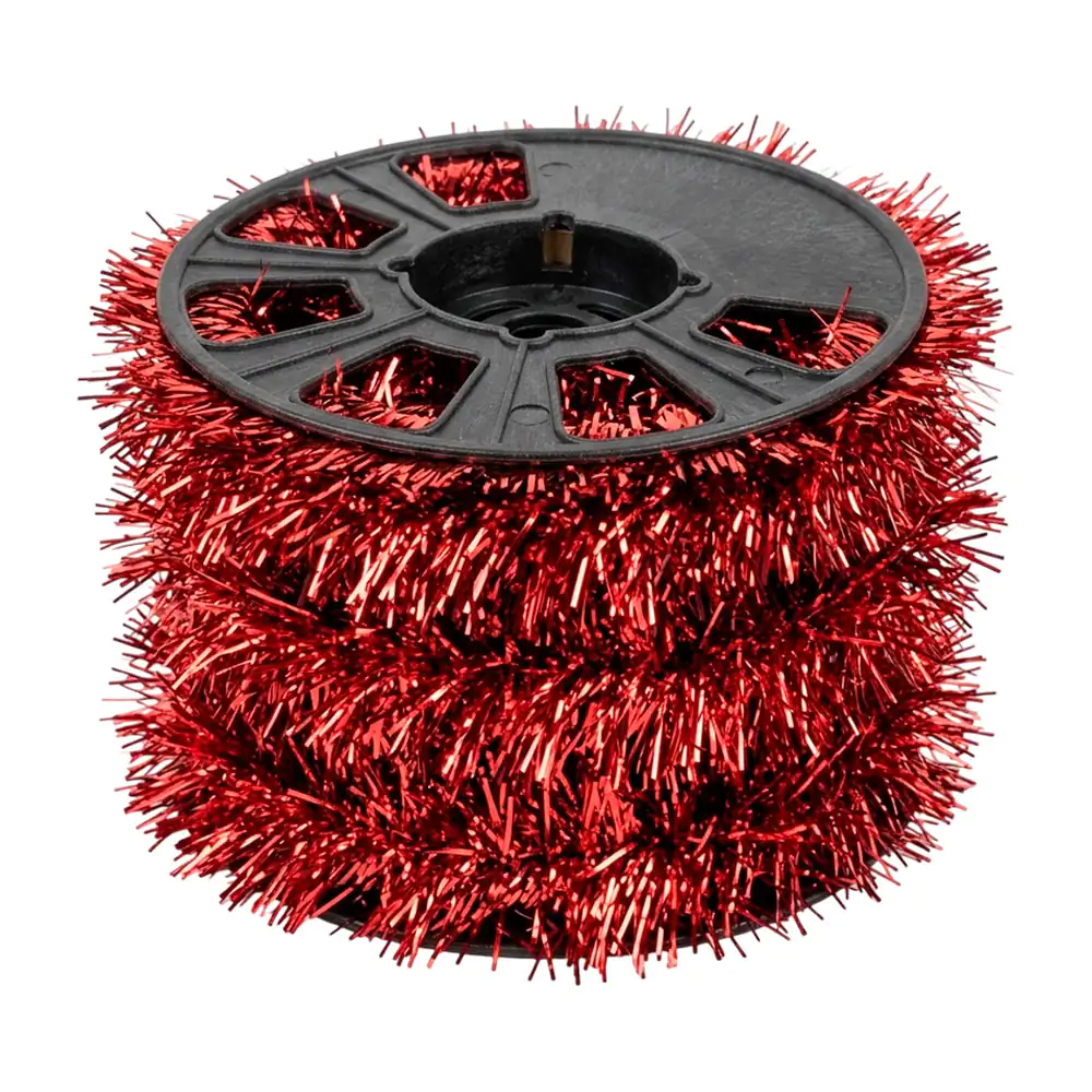 Rollo de escarcha decorativa 50m en color rojo metalico / j1918