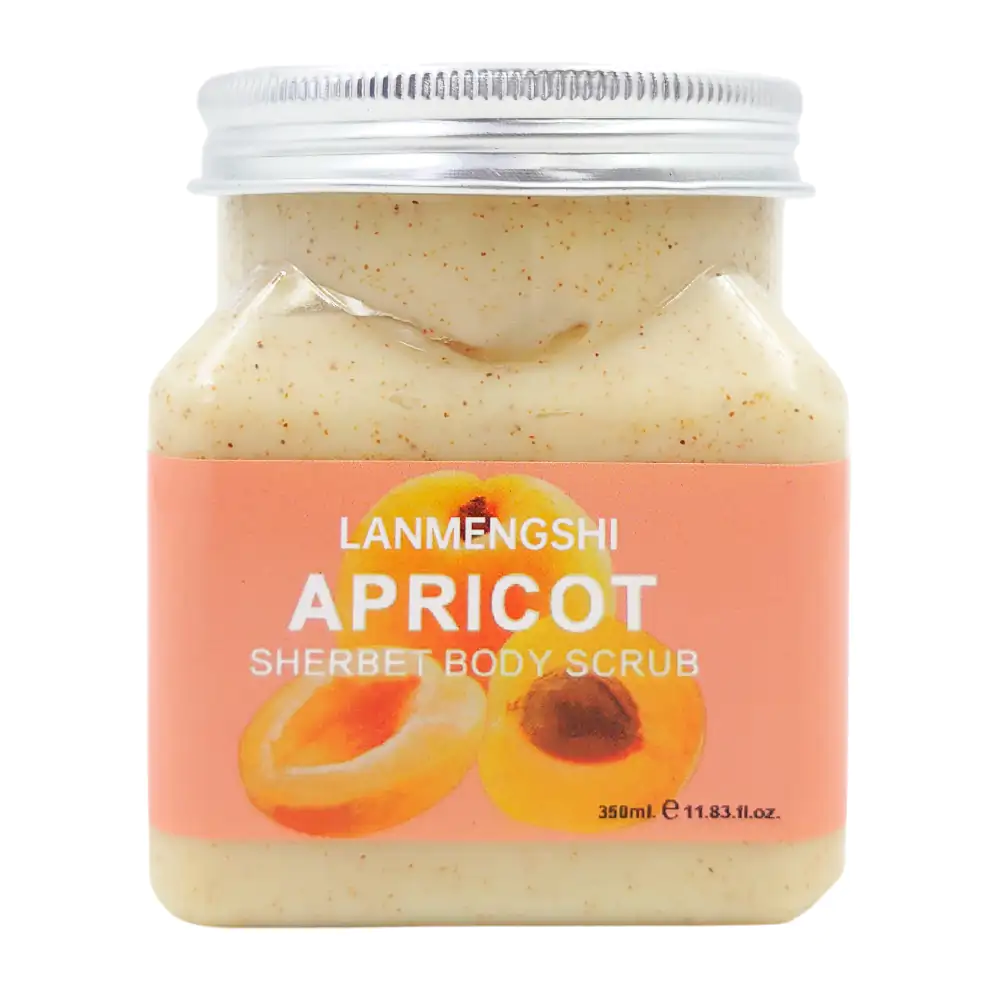Crema exfoliante lanmengshi con extracto de durazno - chabacano 350ml / ja-1-03