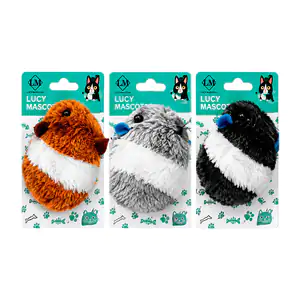 Juguete para gato con diseño de ratón afelpado, variedad de colores /…