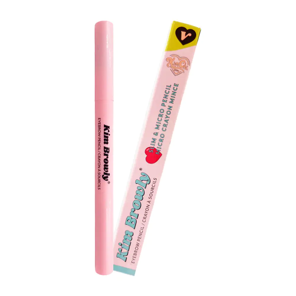 1pza lápiz kimchi chic para ceja 2en1 en tono medium brown + cepillo / kbpc-03-v