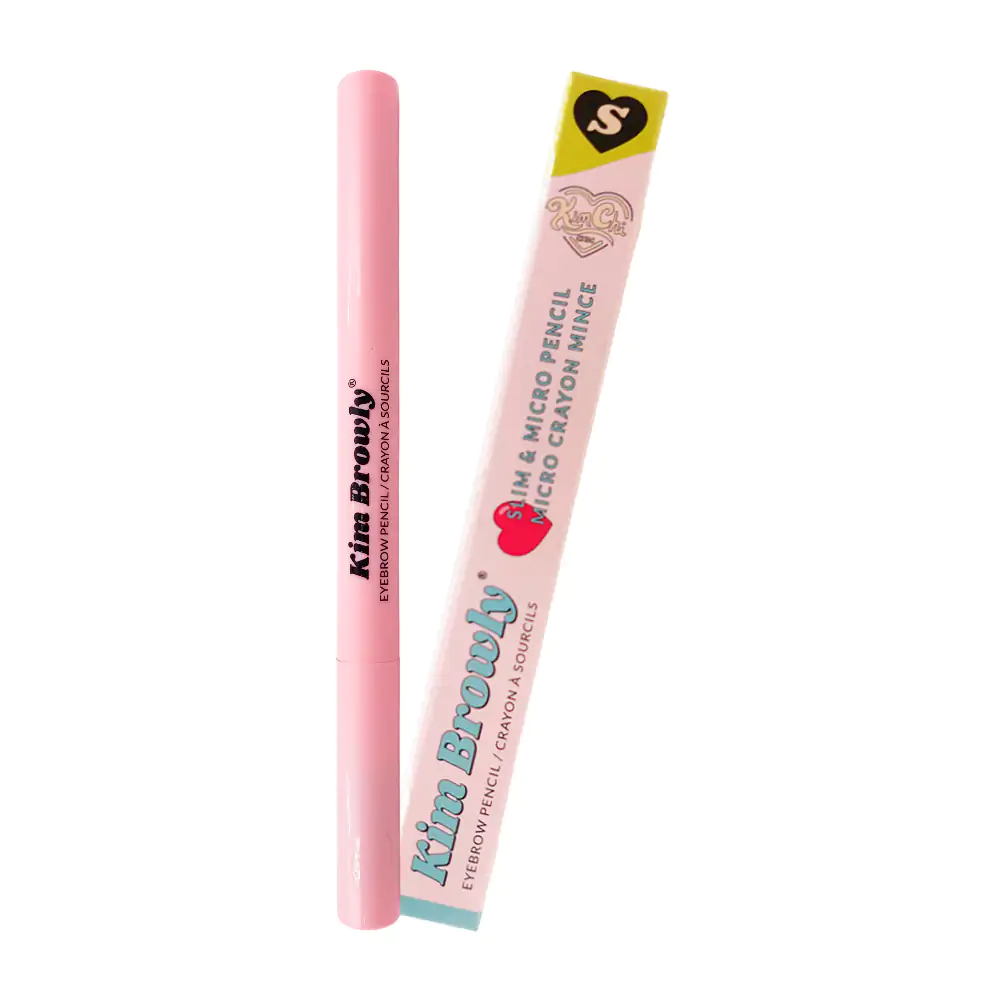 1pza lápiz kimchi chic para ceja 2en1 en tono black + cepillo / kbpc-06-s