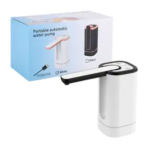 Dispensador de agua rectangular recargable con boquilla plegable y te…