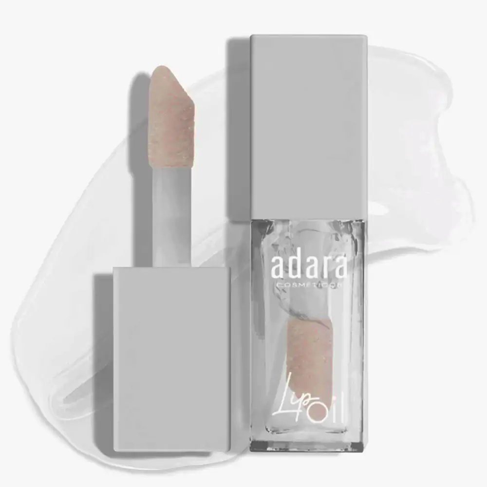 Aceite para labios adara lip oil con efecto glossy, no pegajosa, 3ml, tono 1 coconut / lg008-01