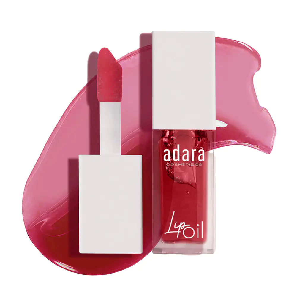 Aceite para labios adara lip oil con efecto glossy, no pegajosa, 3ml, tono 6 sweet cherry / lg008-06