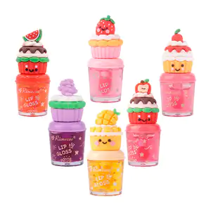 1pza Lip gloss con forma de tipo cup cake, aroma a fruta, variedad de…