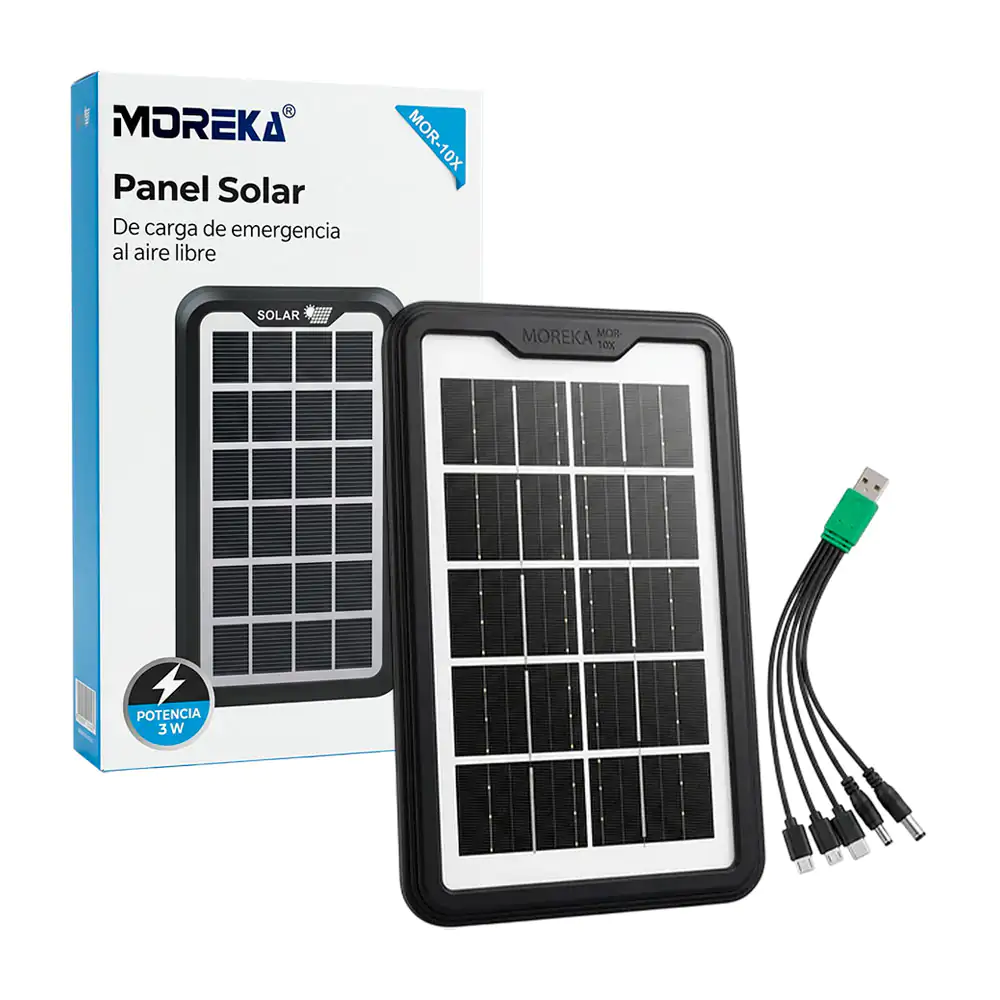 Panel solar de carga de emergencia al aire libre, 3w, con puerto usb para cargar dispositivos / mr-10x