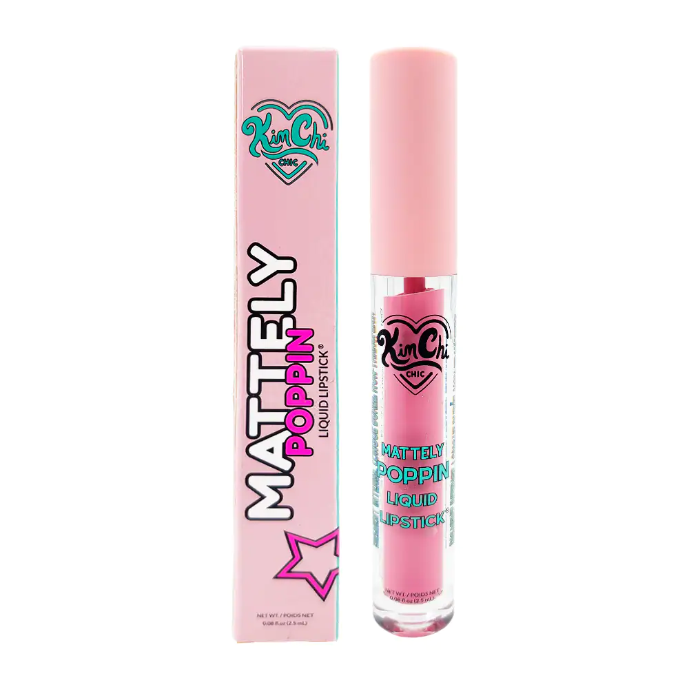 1pza labial líquido kimchi chic mattely poppin en tono slay, 2.5ml / mpll02