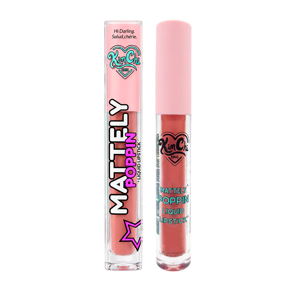 1pza labial líquido kimchi chic mattely poppin en tono exposed, 2.5ml / mpll03