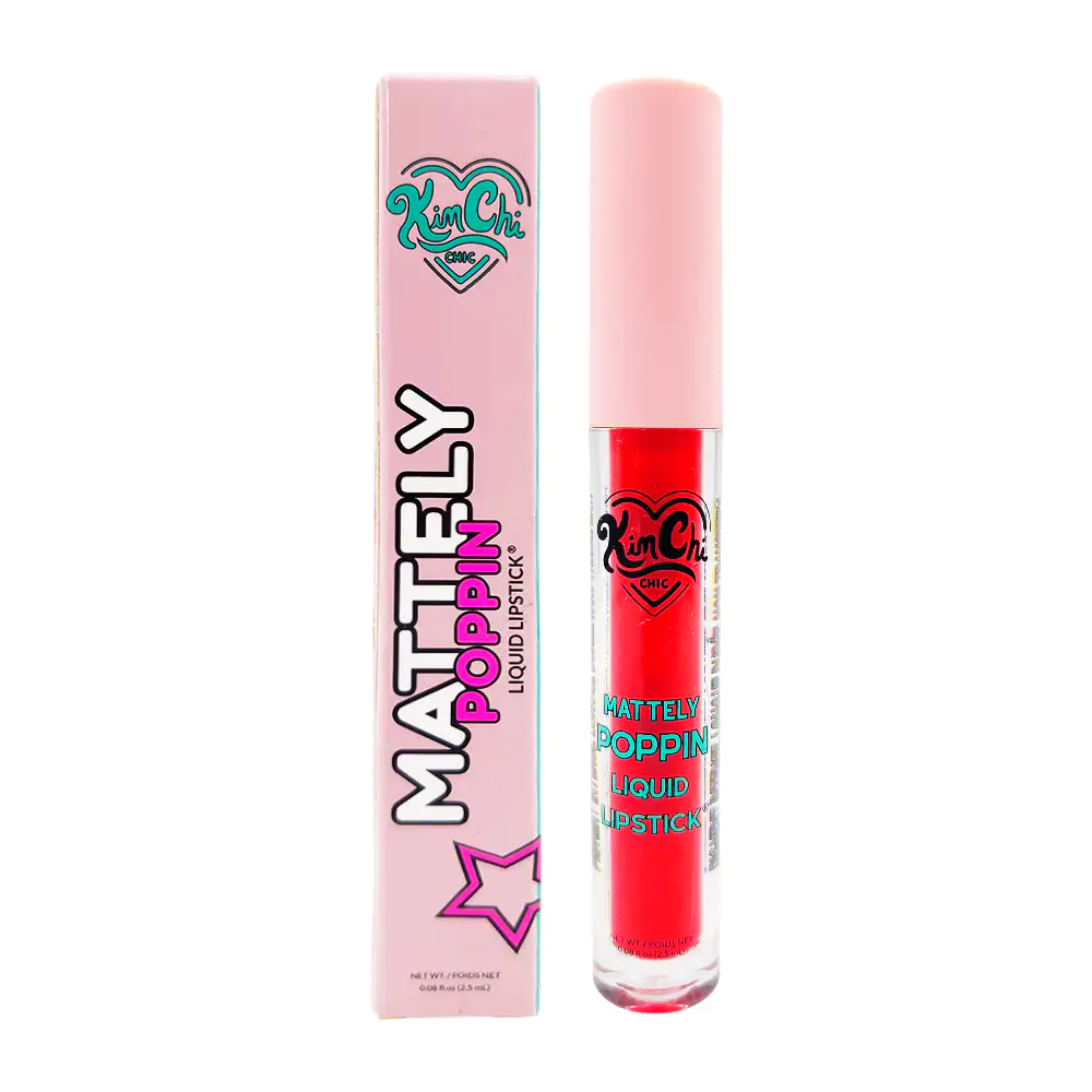 1pza labial líquido kimchi chic mattely poppin en tono date night, 2.5ml / mpll10