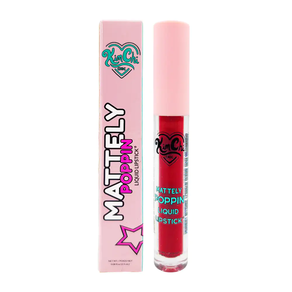1pza labial líquido kimchi chic mattely poppin en tono girl next door, 2.5ml / mpll11
