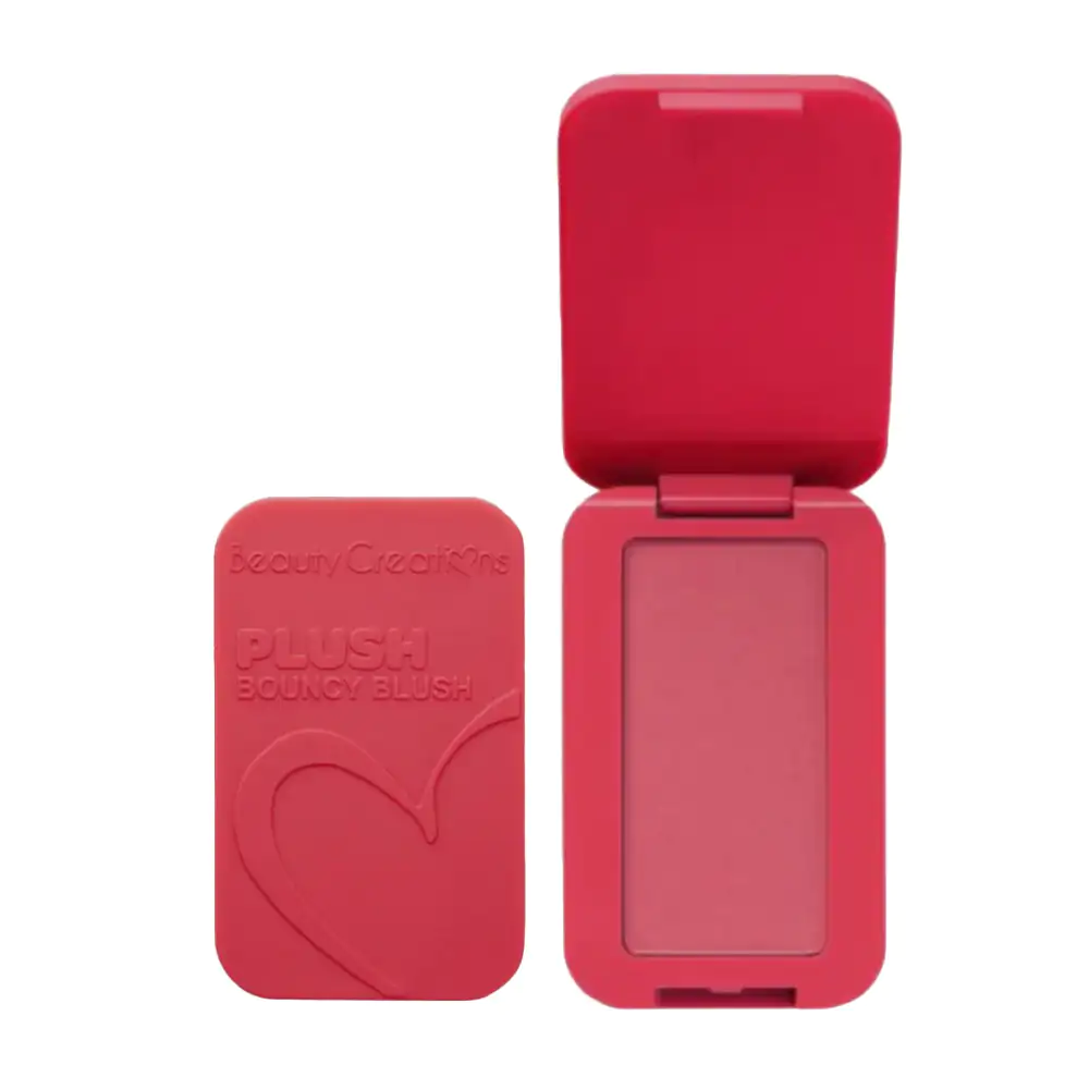 Rubor plush bouncy blush beauty creations, en crema a polvo, 6.5g, cherry bon bon / plbb-ptd.8