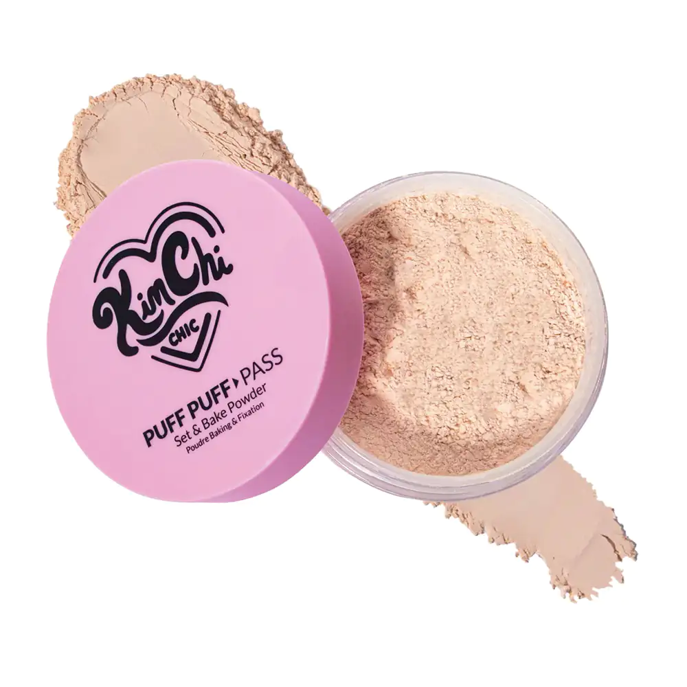 1pza polvo translúcido puff puff kimchi chic + esponja, tono translucent, 24g / ppp03