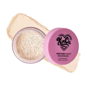1pza mini polvo translúcido puff puff kimchi chic, tono banana, 5g / …