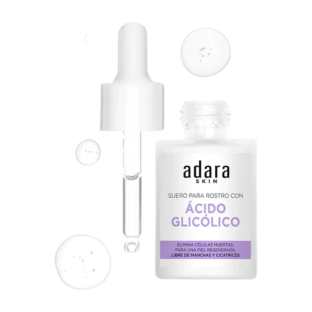 Suero para rostro adara con ácido glicólico, libre de manchas y cicat…