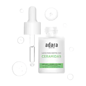 Suero para rostro adara con ceramidas, fortalece la barrera de la pie…