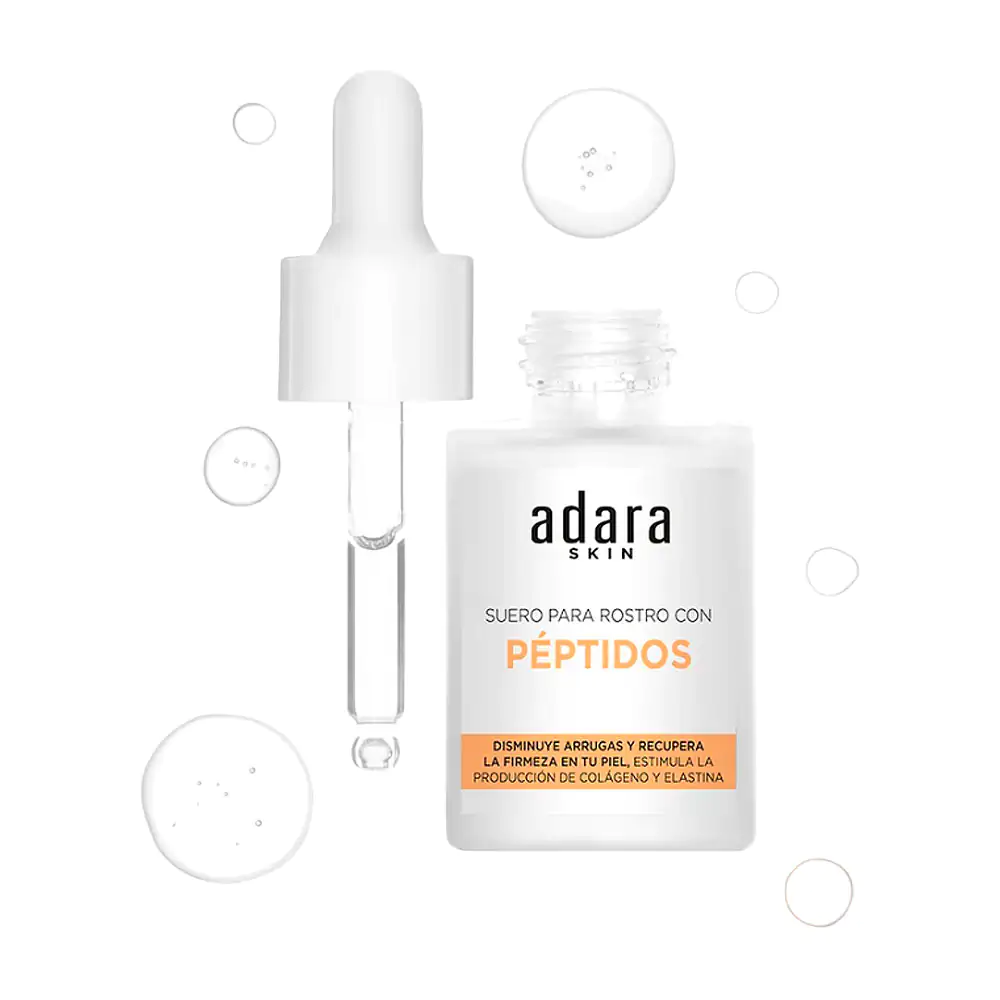 Suero para rostro adara con péptidos, disminuye arrugas, recupera la …