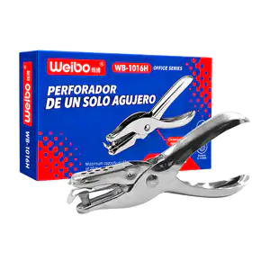 Perforadora metálica weibo de 13cm con un agujero / wb-1016h