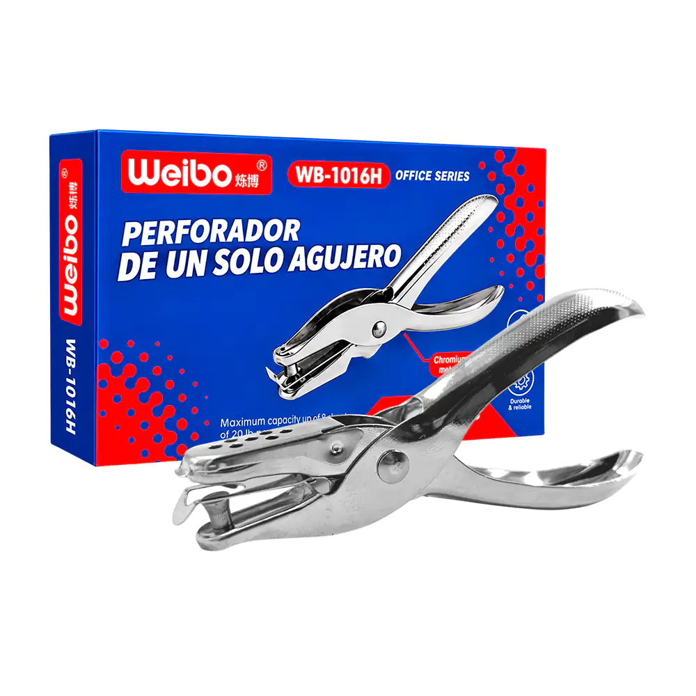 Perforadora metálica weibo de 13cm con un agujero / wb-1016h