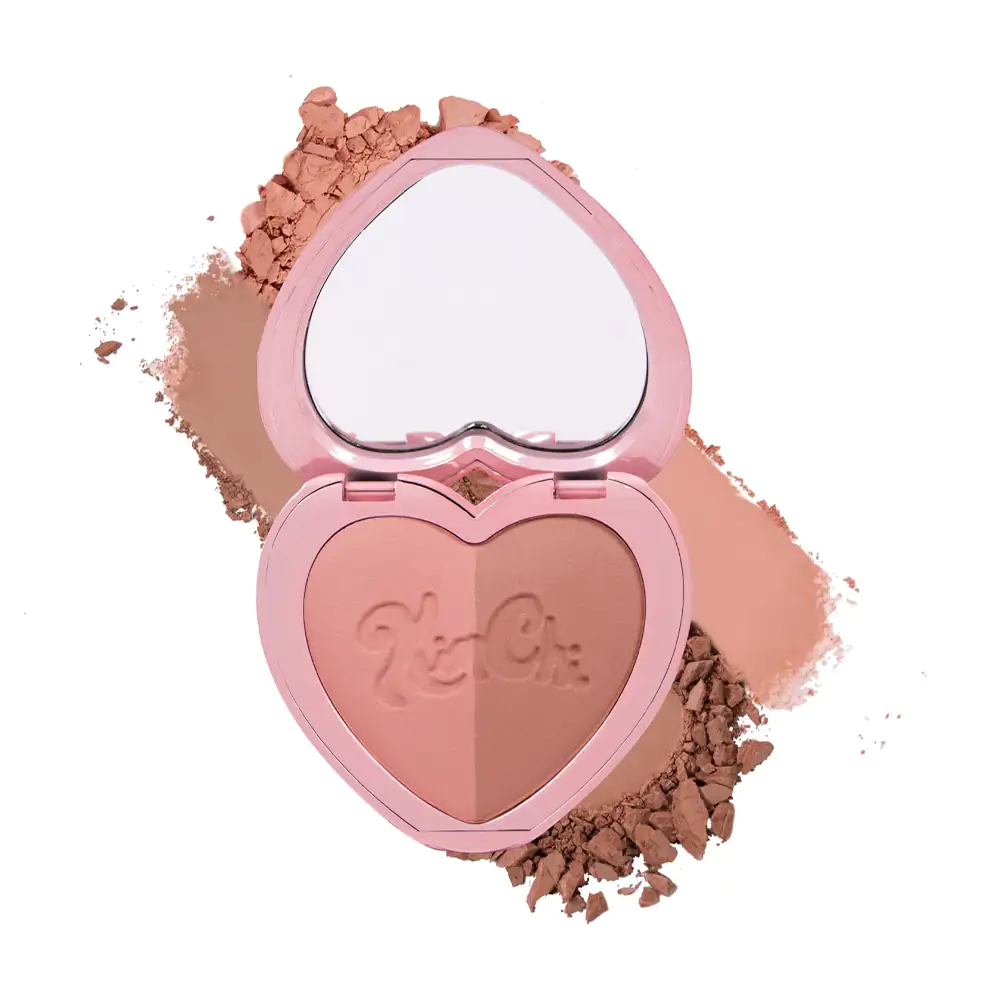 1pza rubor blush duo kimchi chic, acabado matte, tono vacation, 7.5g / tb06