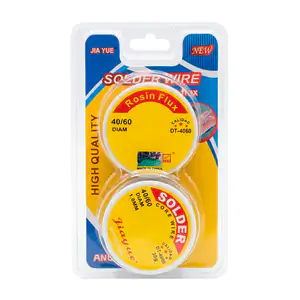 Blíster con pasta para soldadura + estaño de 30g para cautín 40/60