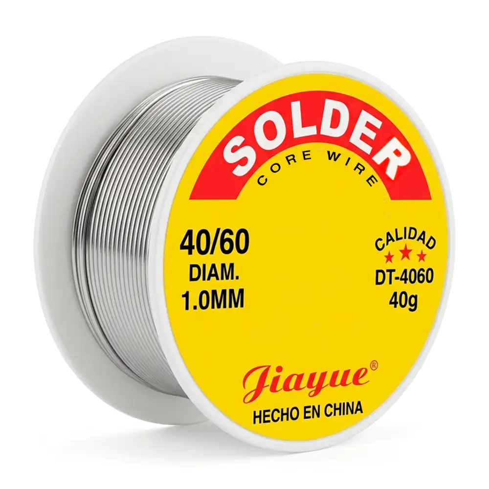 Rollo solder con estaño 40/60 para soldadura, 40g