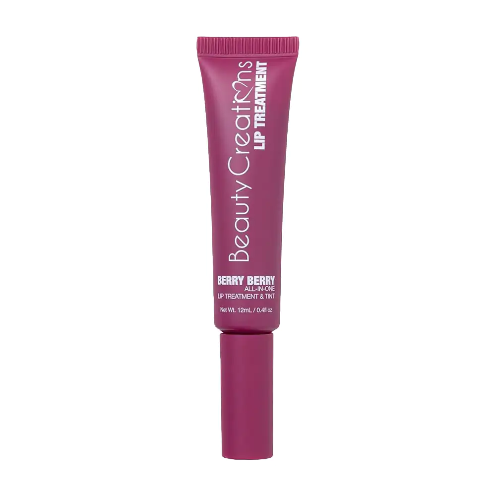 Tratamiento hidratante para labios y brillo lip gloss beauty creations, 12ml, berry berry / tlt-4