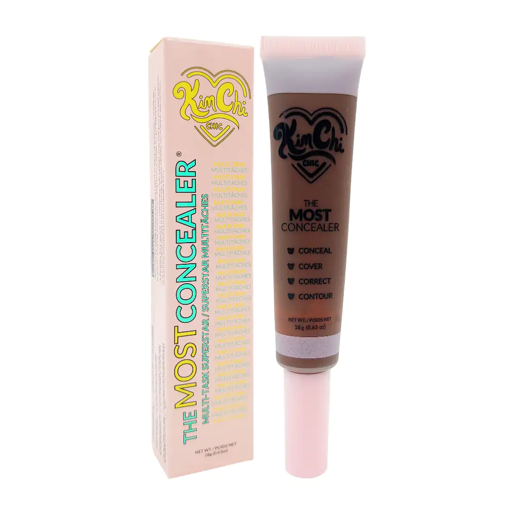 1pza corrector líquido kimchi chic de alta cobertura tono medium light choco, 18g / tmc17