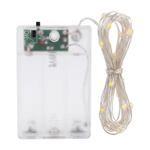 Serie de tira led multicolor con cable de alambre, aprox 3m y estuche…