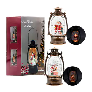 Adorno navideño musical vintage en forma de candelabro 25cm con luz y…