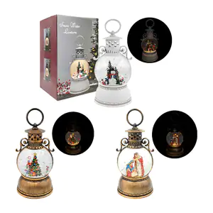 Adorno navideño musical vintage en forma de lámpara esférica 25cm con…