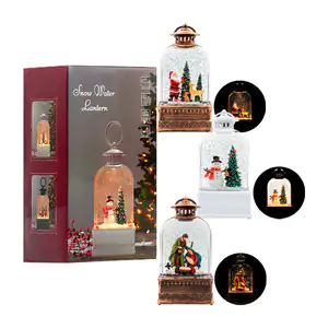 Adorno decorativo navideño en forma de lámpara vintage musical, luz y…
