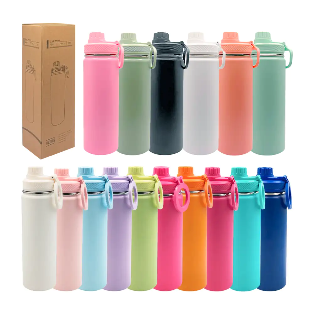 Termo de acero inoxidable en color liso y capacidad de 22oz, varios colores