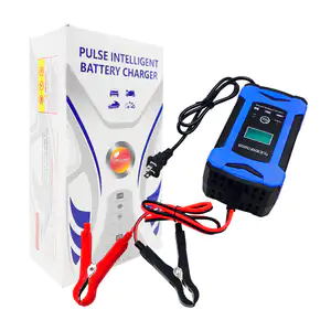 Cargador inteligente 12v para baterías de vehículos con pantalla digi…