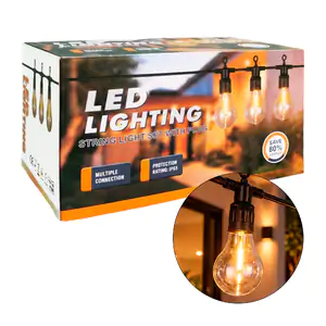 Serie de guirnalda decorativa de 5 metros y 10 focos de luz led efect…