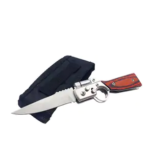 Navaja táctica de uso personal, cuchilla plegable mango en forma de p…