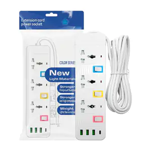 Barra multicontacto con 3 tomacorrientes. 3 puertos usb y 1 tipo c + …