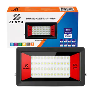 Reflector rectangular zenyu de 50w para exterior ip65 / 4000lm