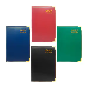 Libreta tipo agenda de piel sintética con separación mensual y detall…