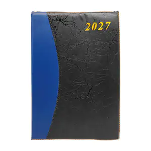 Libreta tipo agenda de piel sintética con separación mensual y detall…