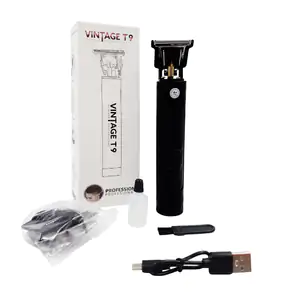 Máquina vintage inalámbrica con diseño negro de dragon + 3 peines int…