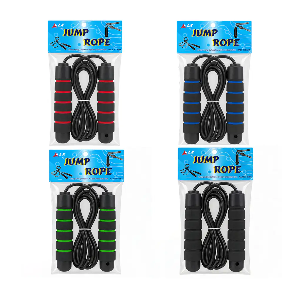 Cuerda de salto personalizable con mangos ergonómicos y con sistema de balines, variedad de colores