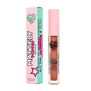 1pza labial líquido kimchi chic mattely poppin en tono bunny, 2.5ml /…